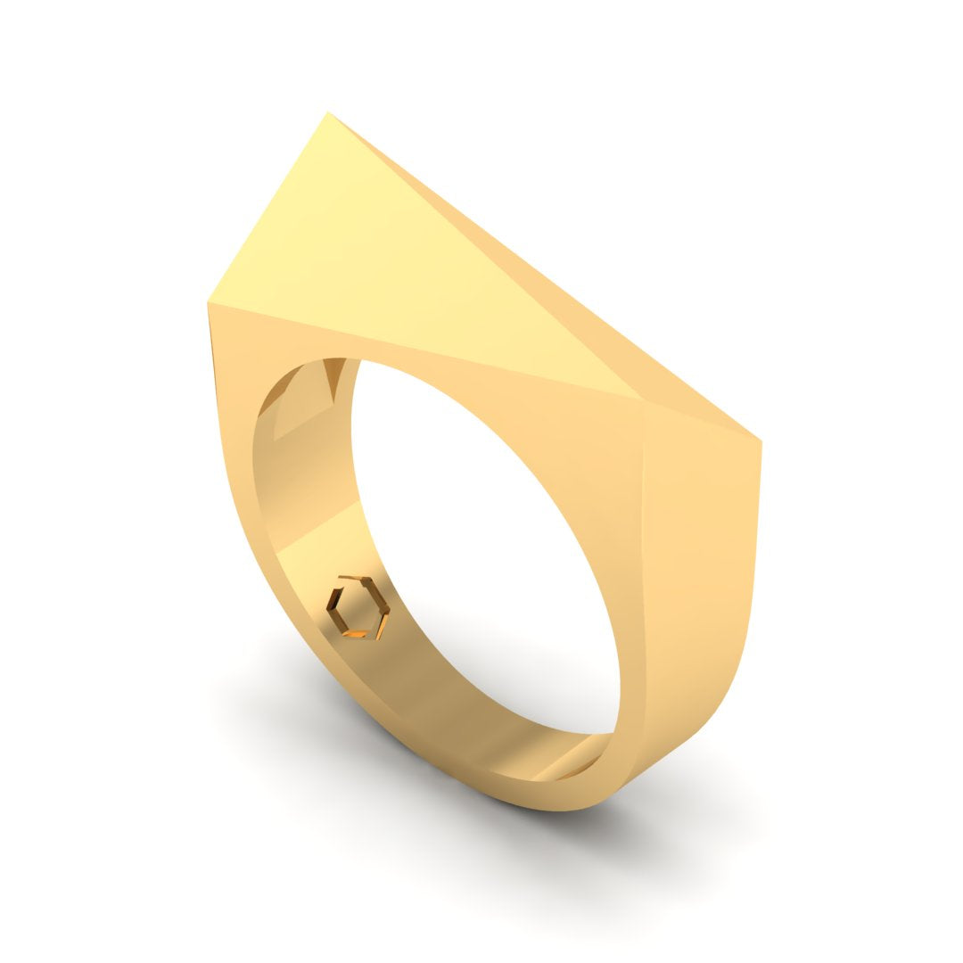 Thin Flex Ring 14K Plated Gold (Brass)